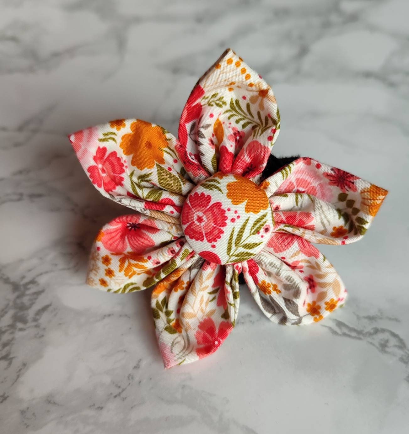 Flower power dog collar flower accessory