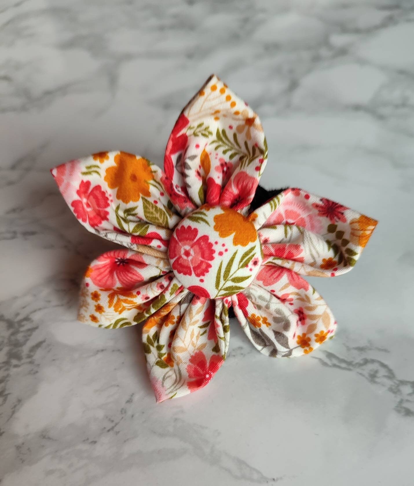 Flower power dog collar flower accessory