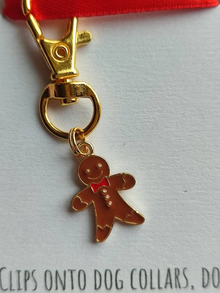 Christmas pet collar charm - Christmas keyring - Christmas dog collar charm