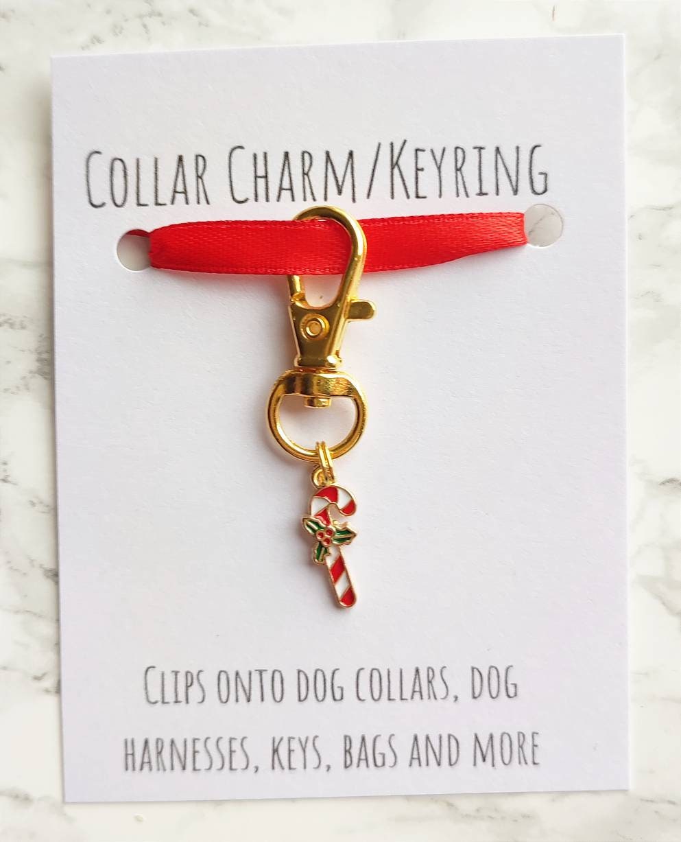 Christmas pet collar charm - Christmas keyring - Christmas dog collar charm