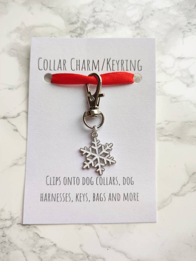 Christmas pet collar charm - Christmas keyring - Christmas dog collar charm