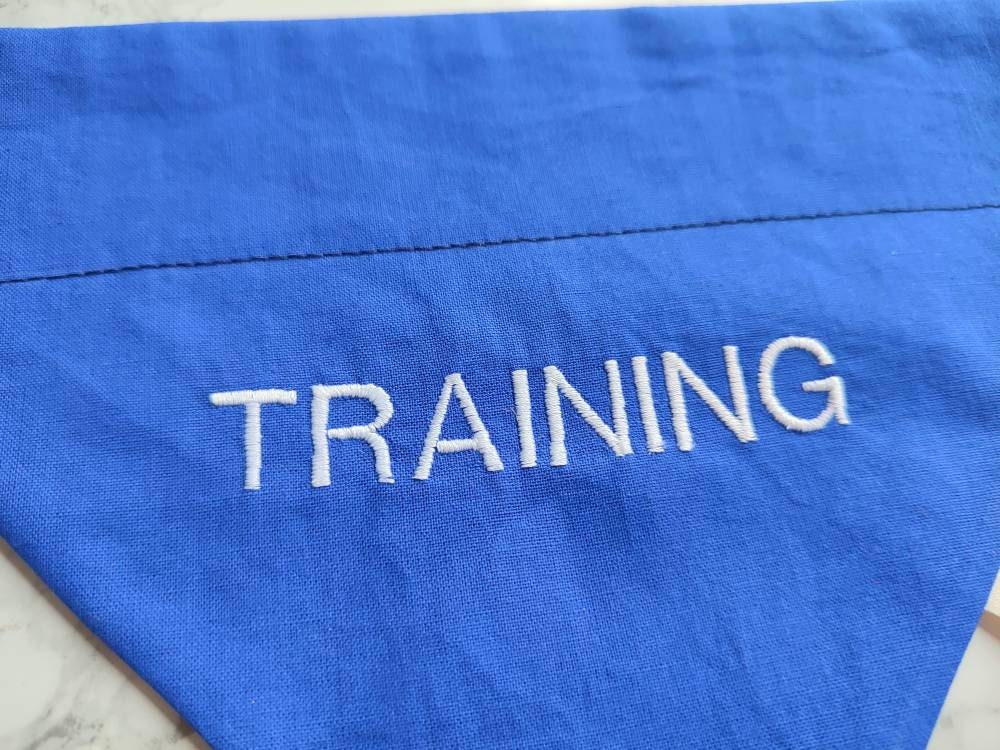 Training dog bandana - dog warning dog bandana