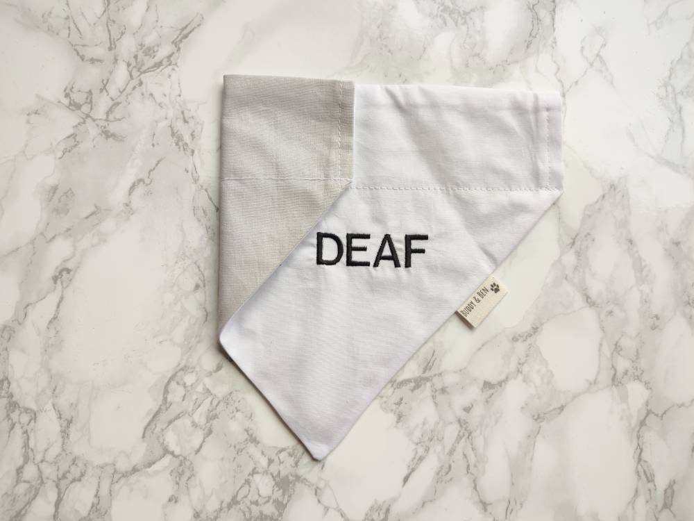 Deaf/Blind dog bandana - dog warning dog bandana
