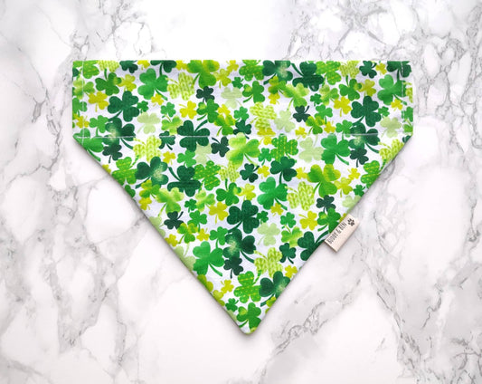 Four Leaf Clover Dog Bandana - St Patrick's Day Accessory