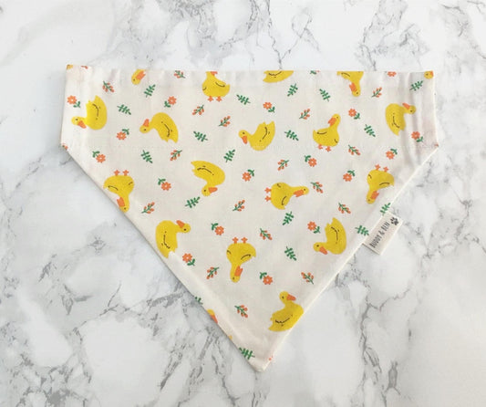 Little Ducks dog bandana - over the collar dog bandana