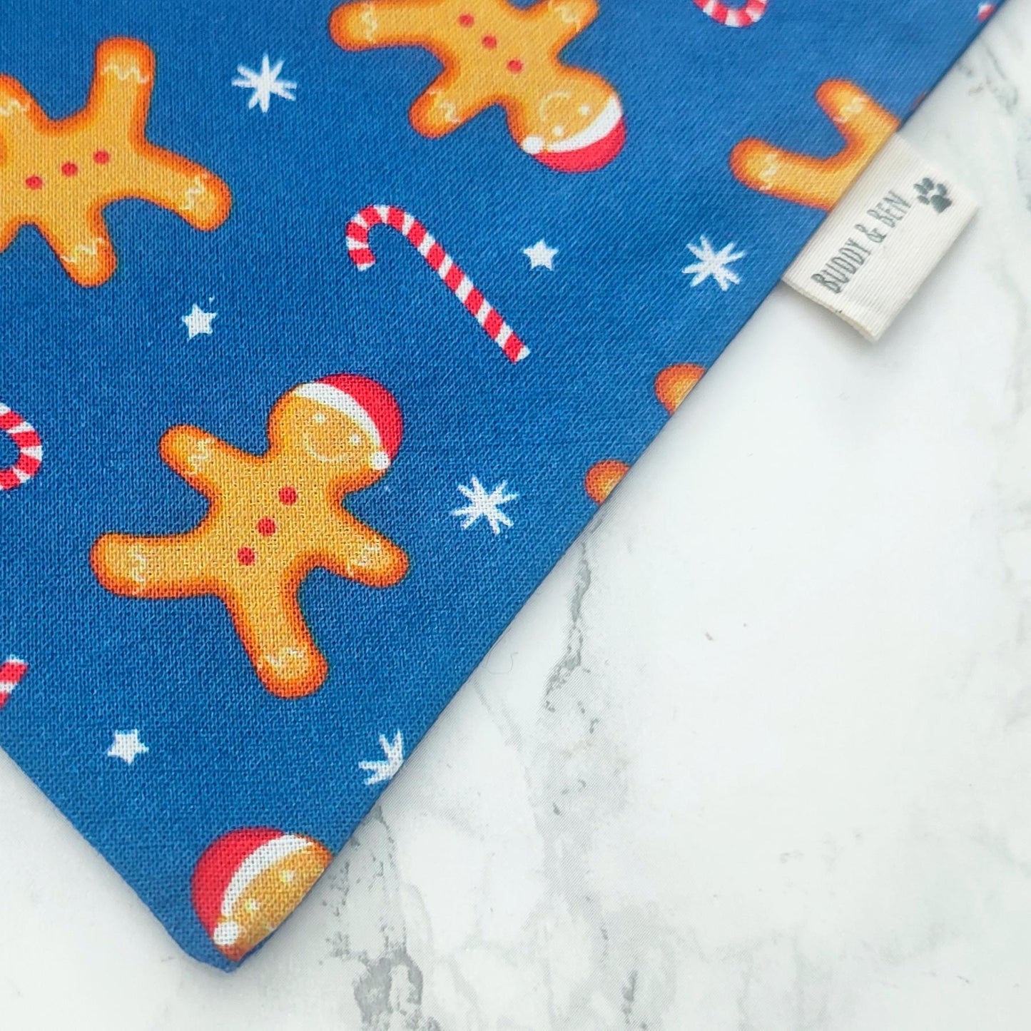 Gingerbread Dog bandana - christmas dog bandana