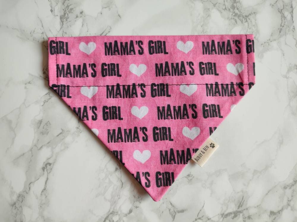 Mama's Girl dog bandana - Over the collar dog bandana