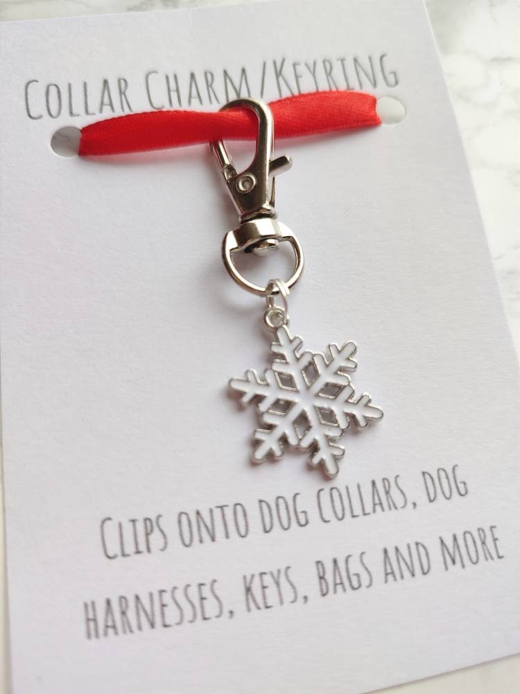 Christmas pet collar charm Christmas keyring Christmas dog collar charm