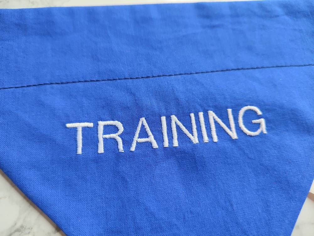 Training dog bandana -  dog warning dog bandana